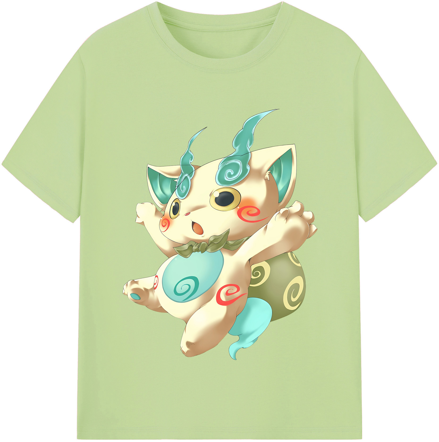 （画像用） 妖怪ウォッチ Yo-kai Watch 綿100％半袖Tシャツ（フロントプリント）